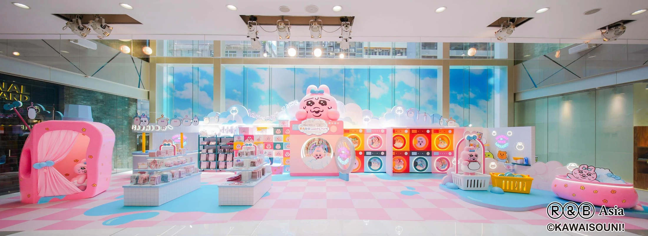 Opanchu Usagi installation at THE ONE in Hong Kong