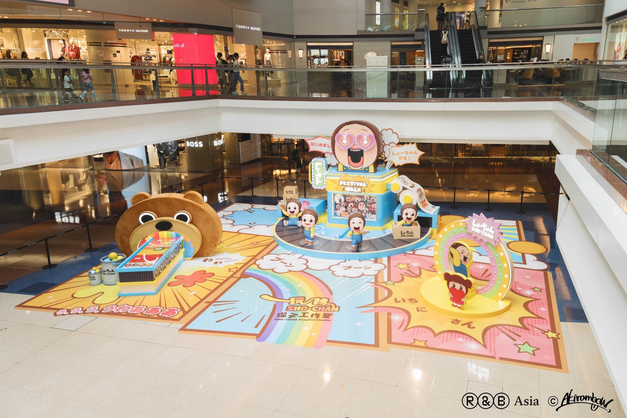 SHO-CHAN event installation at Festival Walk in Hong Kong